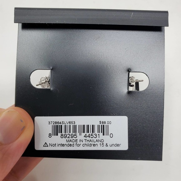 Coach Signature Enamel Huggie Cuff Pink Earrings - Picture 5 of 8